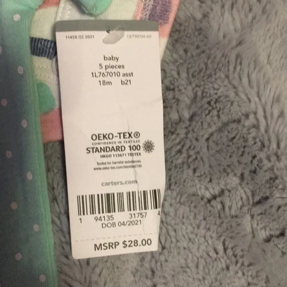 Carters set of 5 onesies, NWT, 18 month - Picture 7 of 7